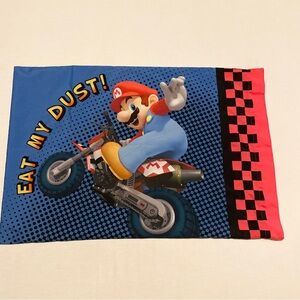 Mario Kart Wii Pillowcase Mario & Luigi Double Sided Nintendo 2012